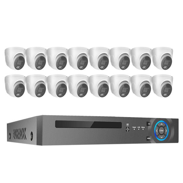 4K 16-Channel 8MP Outdoor Home Security Camera System with PoE NVR and CCTV IP Cameras