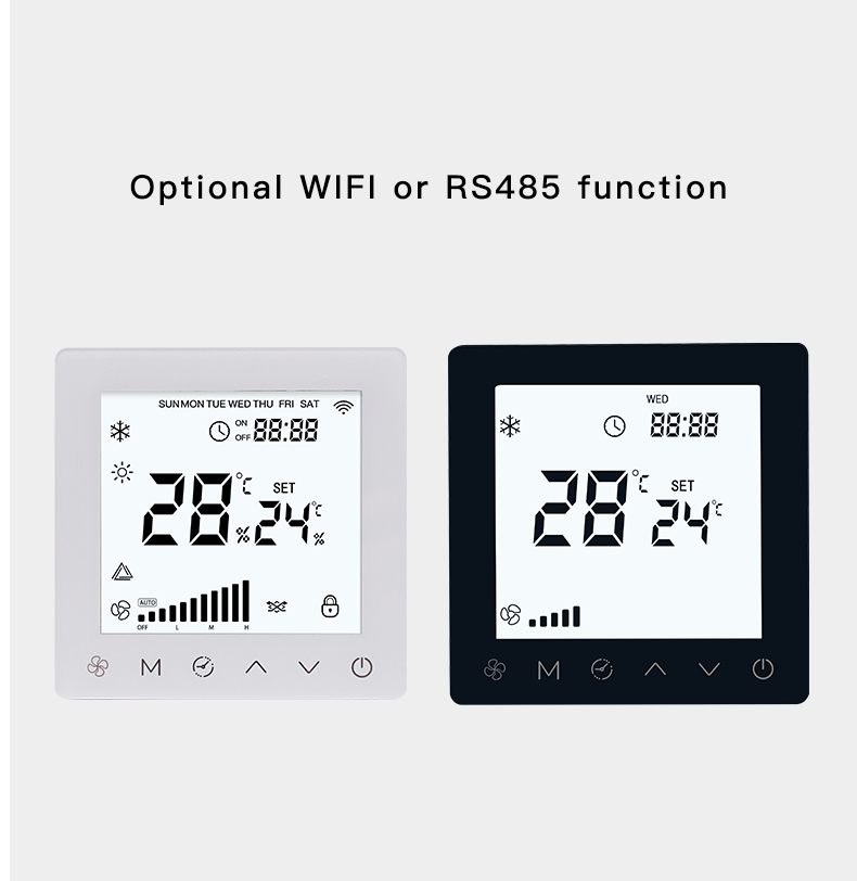 Programmable Wireless Fan Coil Thermostat For Commercial Projects
