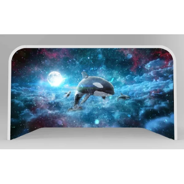 Immersive LED Display Seamless Design GOB Tech Better Protection360°+180° Panoramic ScreenHigh Resolution and High Refresh Rate