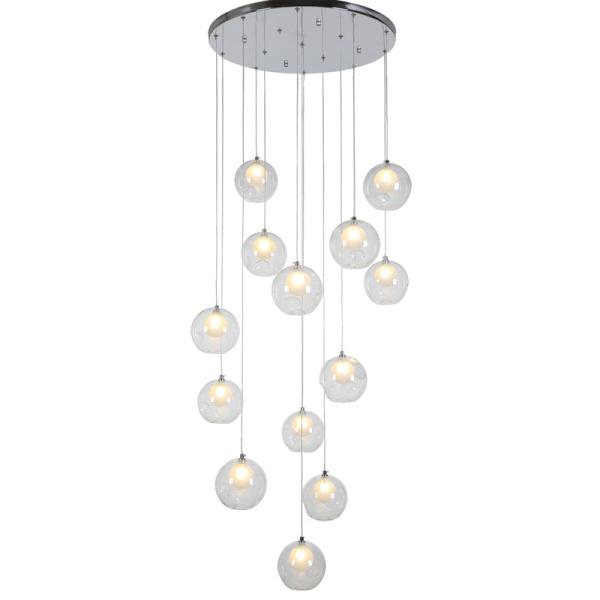 Stairs Floor House glass box pendant light fixtures for indoor decoration (WH-GP-11)