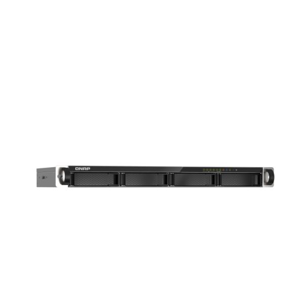 Qnap TS 435XeU 4u 4-Bay Nas Rack Вертикальный стенный стоянка стоянка 4G Краткая глубина стоянка Nas