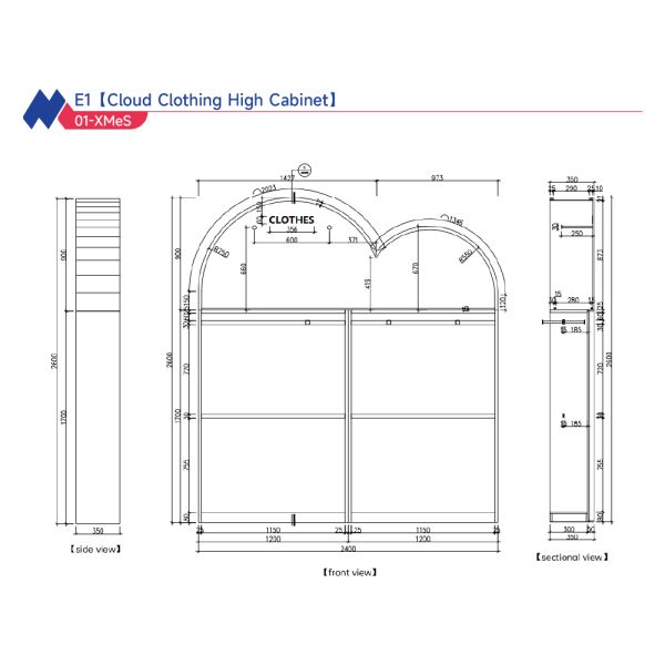 Clothing Garment Baby Store Furniture Cabinet Display SA8000 Certificated