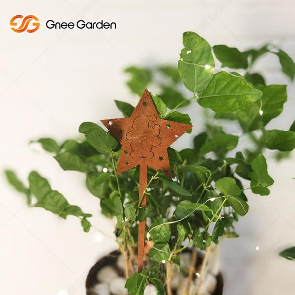CE Large Art Craft Corten Steel metal Rusty Garden Ornaments Customizable Size