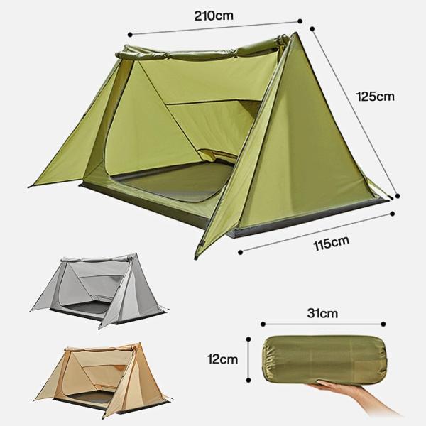 Outdoor Shelter Tent Lightweight Professional Mountaineering 1 Person Trekking Pole Tent