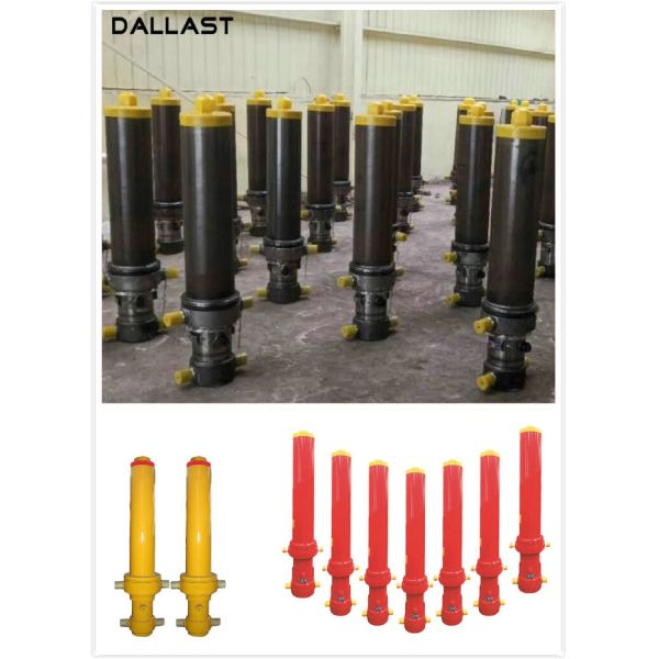 Single Acting Hydraulic Cylinder Long Stroke , Dump Truck Hydraulic Ram