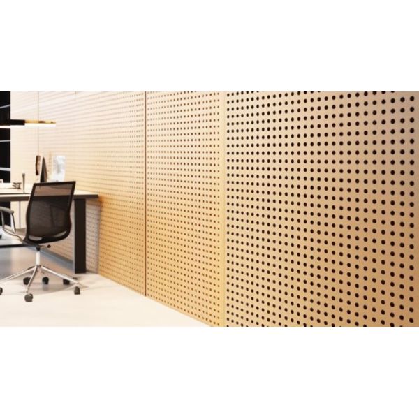 Panneaux acoustiques en contreplaqué perforé de 3 mm Eco-friendly personnalisé