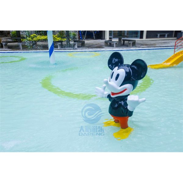 Стеклоткань игрушки воды пусковой площадки выплеска мыши Mickey для парка Aqua детей