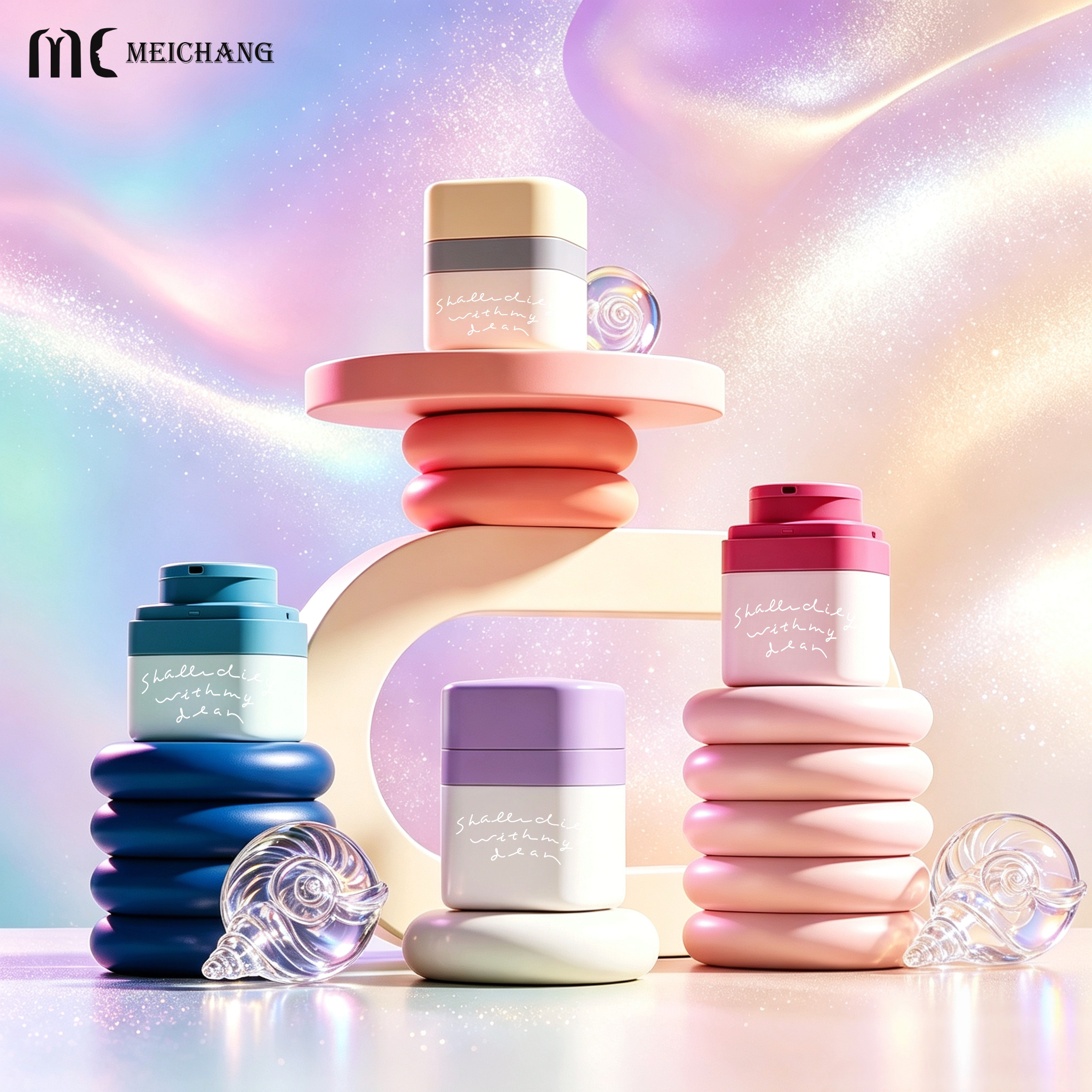 30g / 50g Square Refillable Airless Cream Jar with Replaceable PP Inner Liner(MC-P-564)