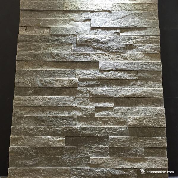 Fireproof Natural Slate Mini Stone Panels For Indoor / Outdoor Wall Decor