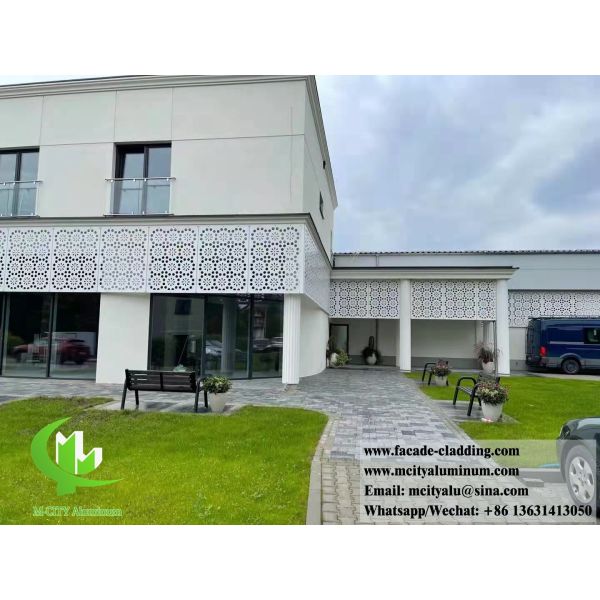 Panneaux décoratifs de protection de la vie privée en extérieur Clôture métallique Écran en aluminium avec conception de découpe laser