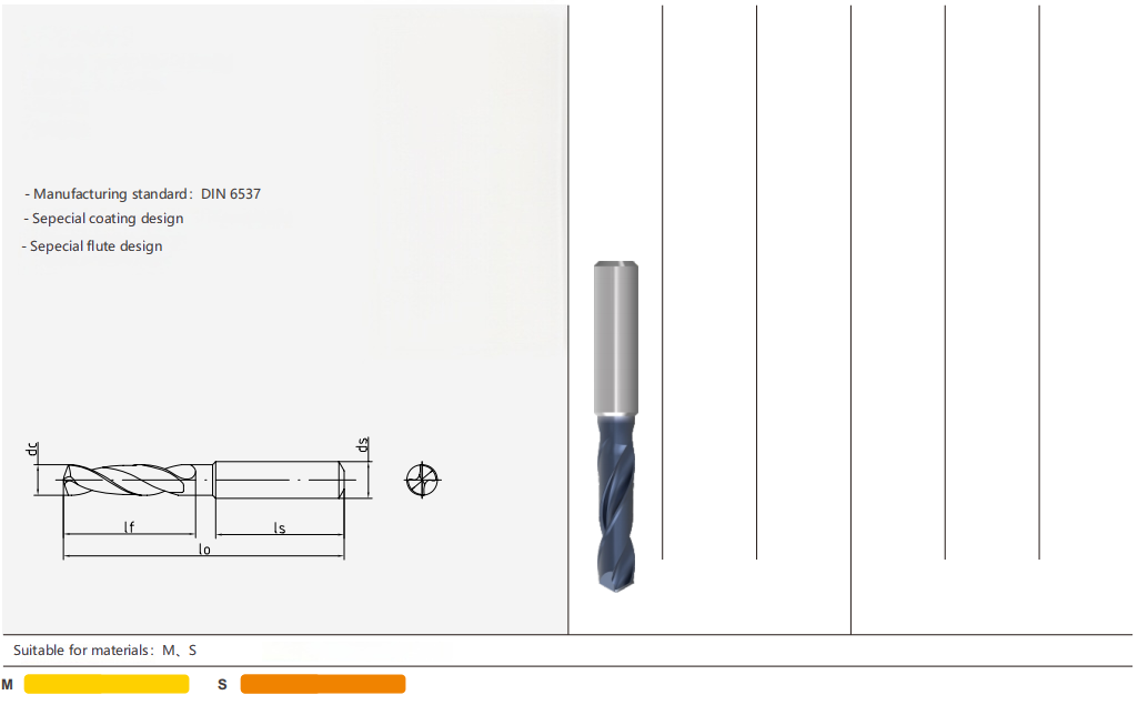 Fast Carbide Dagger Drill 3D Stainless Steel Dedicated With Smooth Surface