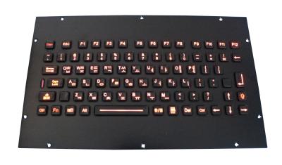 O teclado preto resistente da montagem do painel do vândalo durável integrou com chaves do Fn