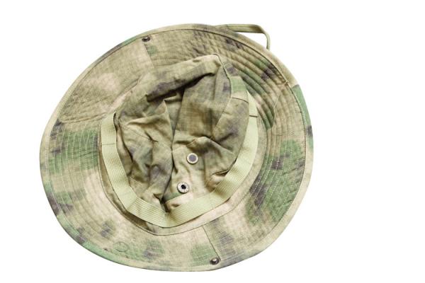 Customizable Military Boonie Cap - Polyester Cotton Tactical Hat Adjustable Strap