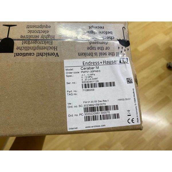 Endress+Hauser PMP51-30PN90 | Cerabar S Pressure Transmitter 4-20mA HART