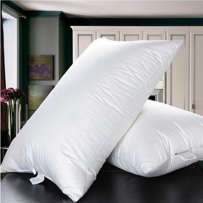 Almohadas de plumas de hotel de calidad resistentes al polvo personalizadas para adultos