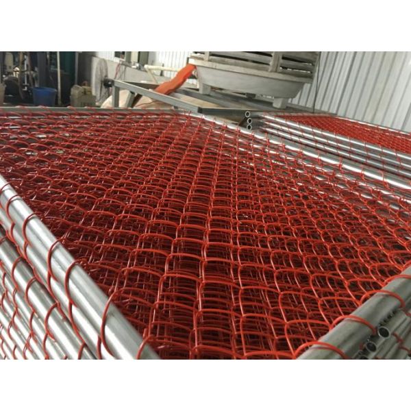 Rubbish Cage 50mm*50mm orange chain link infilled mesh construction barriers