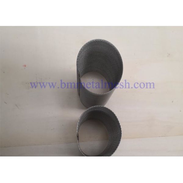 Stainless Steel Mesh Cylinder Extruder Filter Screen Suqare Hole / Size Could Be Customized