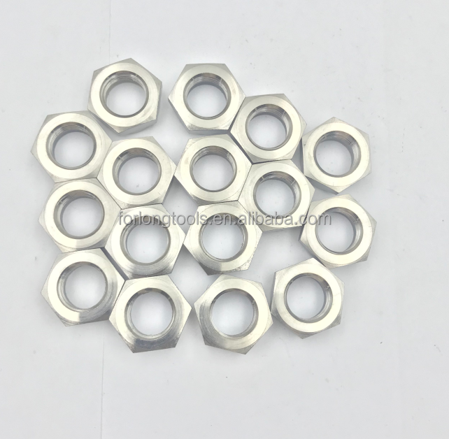 DIN Standard Natural Finish 1/2-20 Thin Nyloc Nut for Sprint Car Racing in Titanium Gr5 and Durability