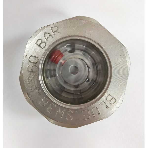 Pressure Hermetic Sight Glass with Flanged Connection Glass To Metal Seal 1215 Steel