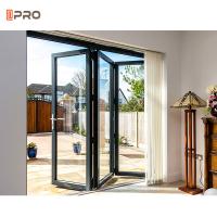 Parede de separação comercial provisória de alumínio de vidro laminada da porta de dobramento