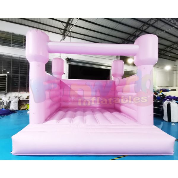 Дома прыжка PVC пинка 0.55mm раздувные учетверяют шить