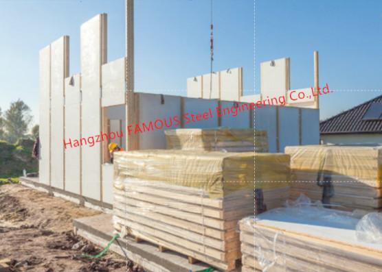 25-300mm Sandwich Wall Panels Cement Fiber Glass Reinforced , Magnesium Oxide Fire Resistant Sandwich Panels