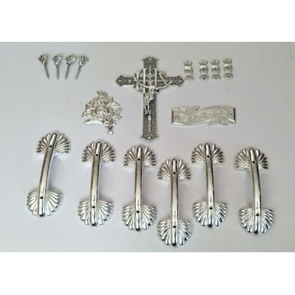 Customized Coffins And Caskets Accessories , Lightweight Coffin Handles