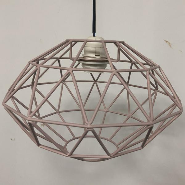 Black PVC Metal Cage Light Shade 300*200MM E14 E27 Easy Fit Pendant