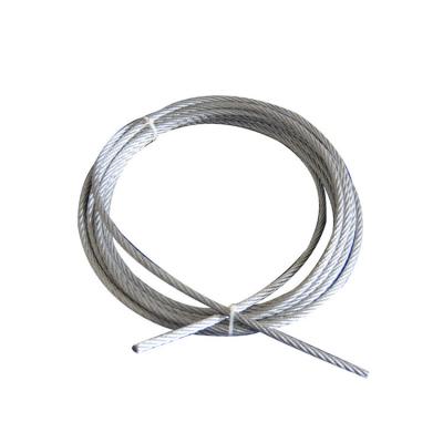 Câble métallique en acier galvanisé 6x7+FC 3/16'' en acier à haute teneur en carbone, calibre de fil de 1mm à 5mm