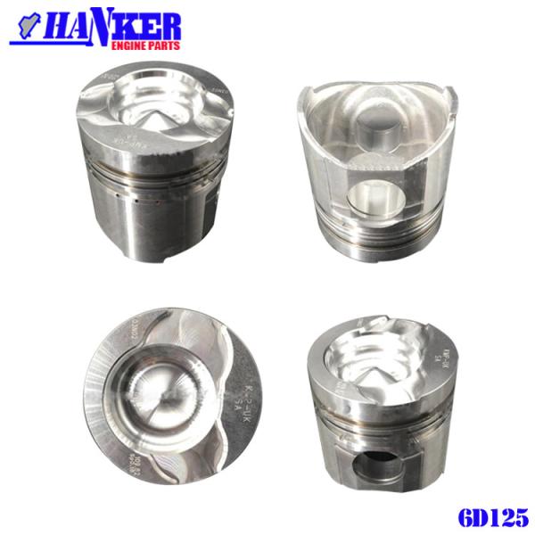 6151-31-2171 Excavator Engine Komatsu S6D125 Aluminium Alloy Piston Set