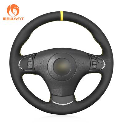 Custom Hand Stitching Carbon Suede Steering Wheel Cover for Chevrolet Corvette C6 2012 2013