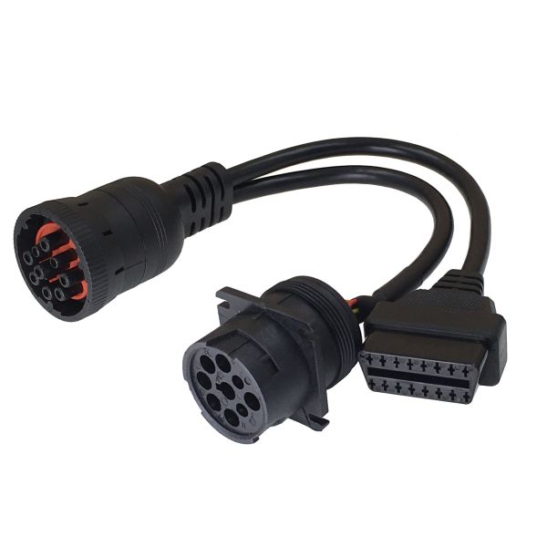 AOTAI Red OBD2 16 Pin To FCA 12-8 Connector Cable for Autel Chrisler Chrysler Big Temperature Range -30°C- 80°C