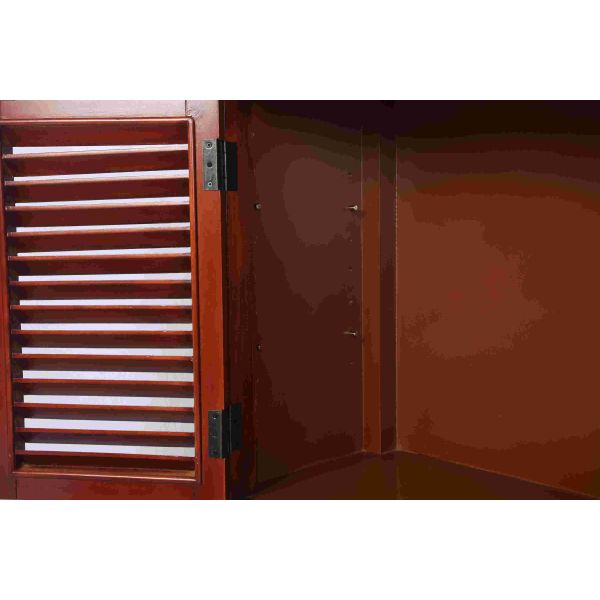 Walnut Office / Home Storage Cabinets With Doors Soild Wood L81*W38.5*H91CM