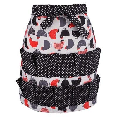 PET Egg Gathering Apron With Pockets , Polyester Apron Housewife Farmhouse