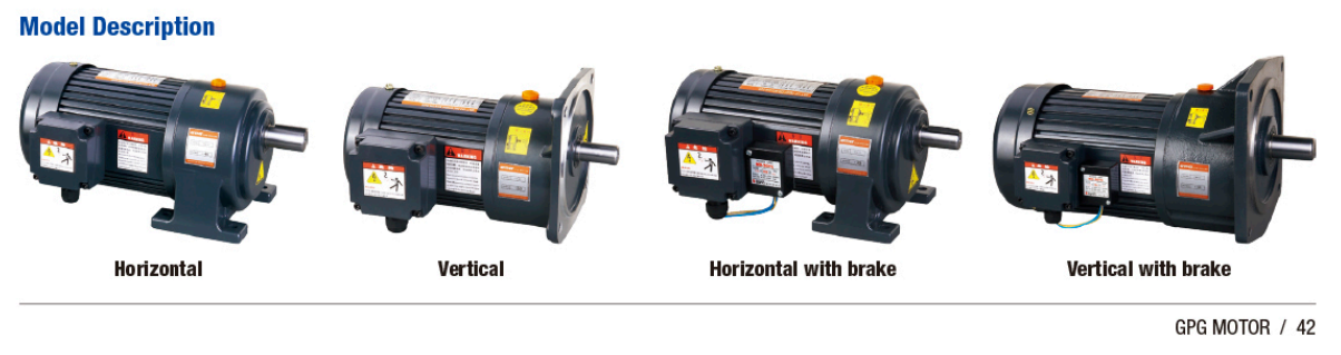 Motor de engranajes de corriente acústica de 100 W a 3700 W con certificación CE Motor de instalación horizontal y vertical de 3 fases 220v/380v CH CV