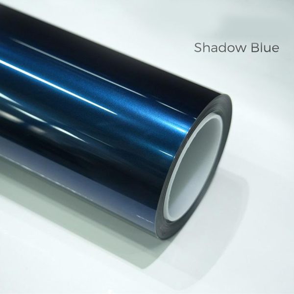 UV Protection Metallic PPF Anti Yellowing Gloss Metallic Vinyl Wrap Shadow Blue