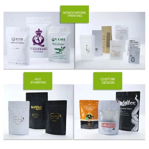 Customed Fruot Snacks pacaging bags aluminum foil zip lock bag