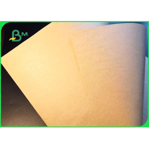 Food Grade Wrapping Paper Rollo del papel de Brown Kraft de la pulpa de la Virgen, tamaño del papel de embalaje de la categoría alimenticia modificado para requisitos particulares