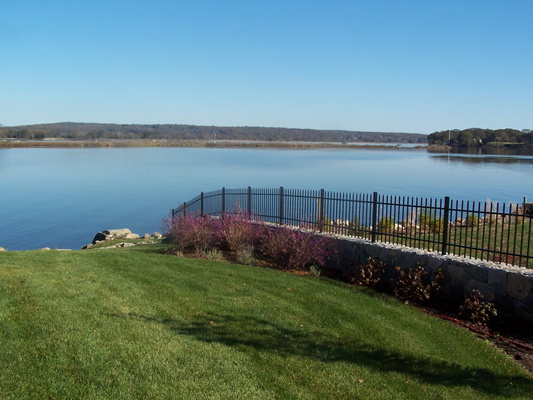 Villa Cast Iron Fence For Outdoor Terrace , Cast Iron Garden Decor