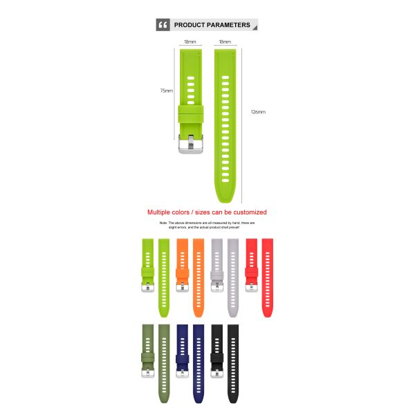 Fashionable Active Sports Silicone Watch Band · 18–22mm | Customizable Logo - China Wholesaler SHX