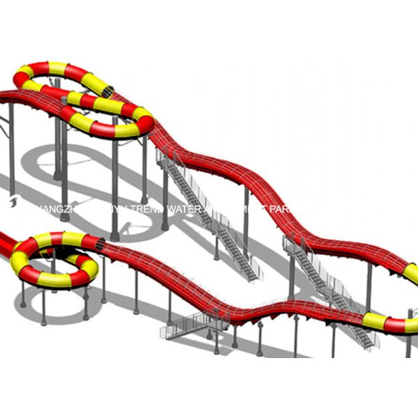 Waterslide коммерчески стеклоткани взрослый в приключении Waterpark