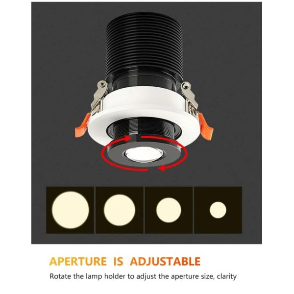 Focal Length Outdoor Ceiling Lights Adjustable Recessed 5W 7W 10W