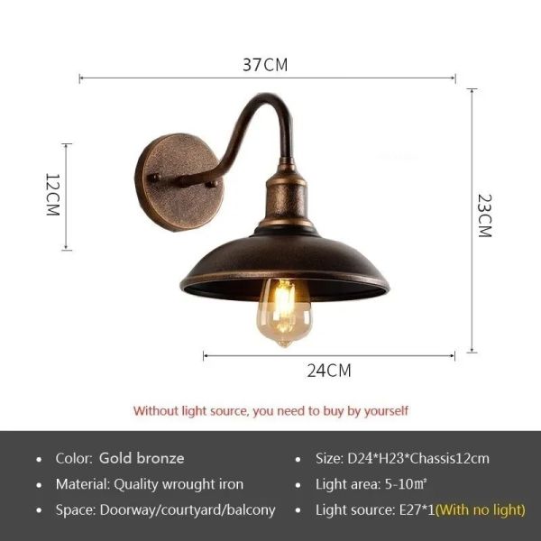 Courtyard Balcony Entrance staircase Hallway  LED Industry American Wall Light(WH-VR-121)