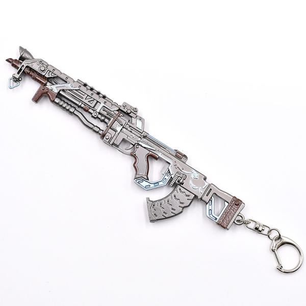 Customers customize popular shooting games Ape x mini metal 16 cm keychain toys mechanical gun models gift