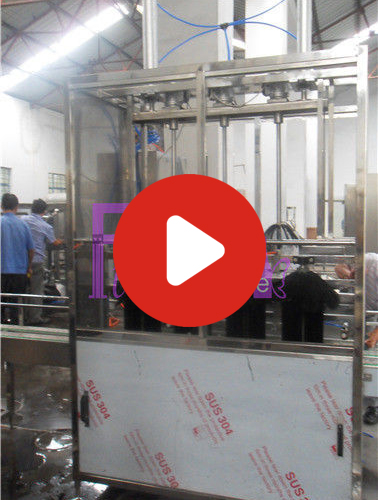 автоматическая внутренняя 450BPH и внешняя бутылка Brusher галлона - завод воды бочонка заполняя