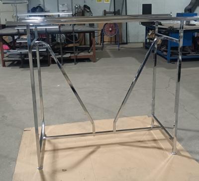 At-0156 Double Rail Rack With V Brace Wall Display Fixtures Versatile Usage