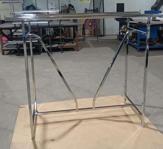 At-0156 Double Rail Rack With V Brace Wall Display Fixtures Versatile Usage