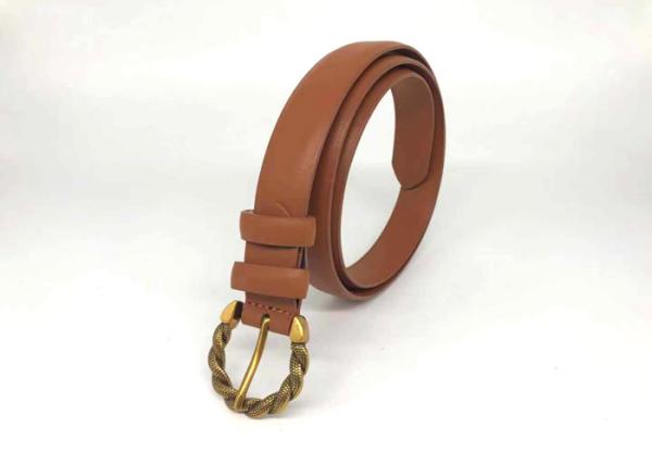 Solid Pin Buckle Width 25mm Waist Dress Belts For Jeans Pants