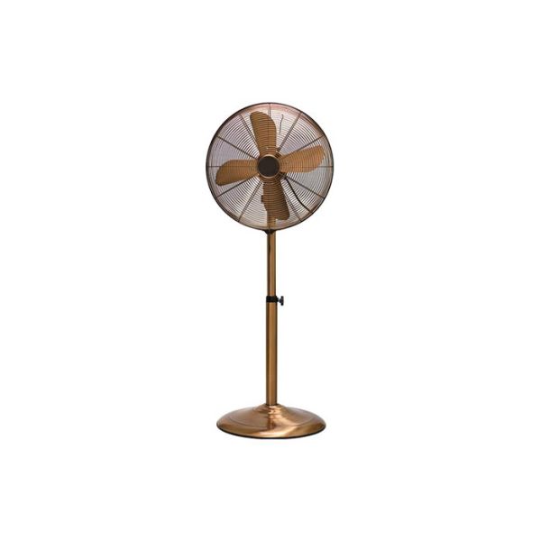 Low Noise Vintage Electric Fan 60W Adjustable Height / 16 Inch Oscillating Fan