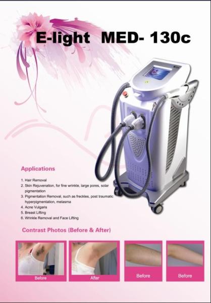 Ipl Hair Removal E Light Laser Machine Ce Approved 2 Handles
